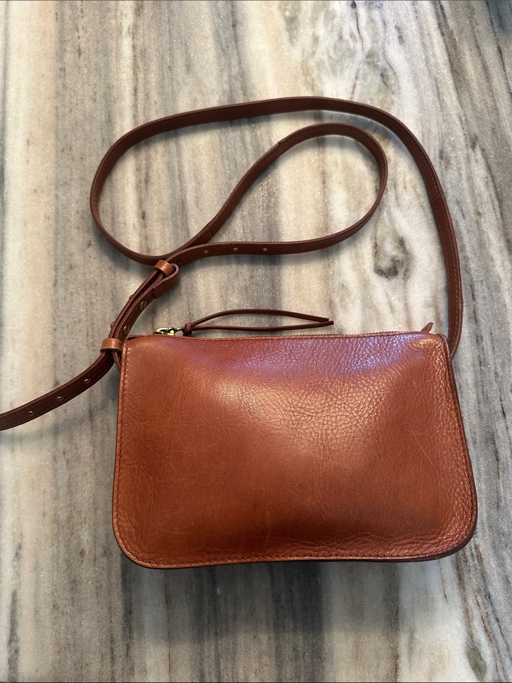 MADEWELL SIMPLE LEATHER CROSSBODY BAG